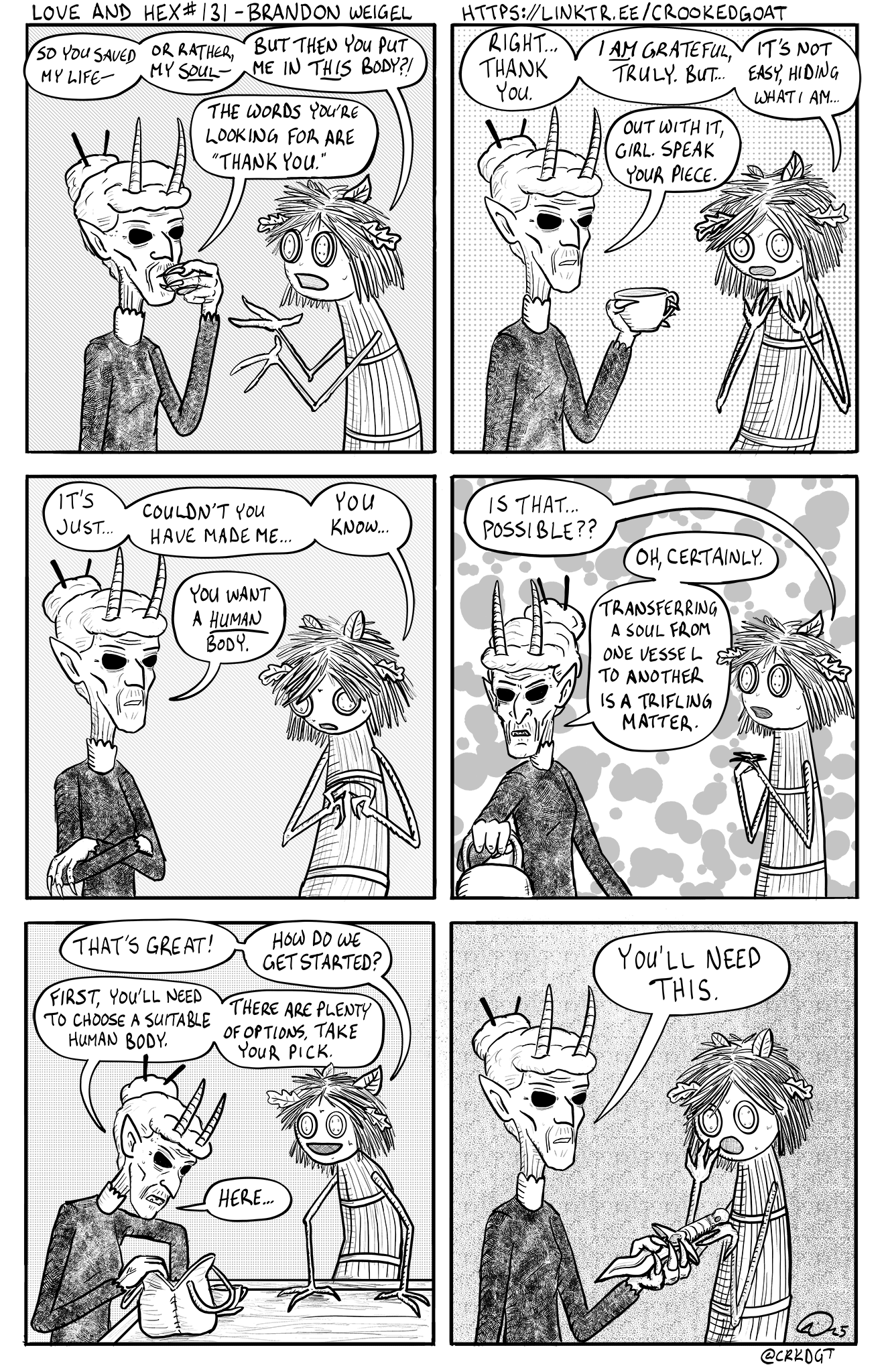 Love and Hex #131. Full transcript at https://crookedgoat.ca